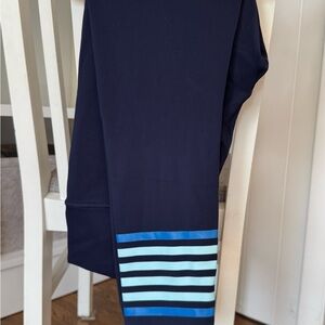 Addison Bay Navy and Blue Striped Leggings